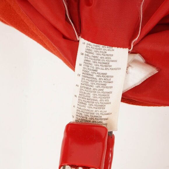 Divided by H&M Red Three Button and Zipped Long Sleeve Hooded Wool Jacket Size 4 - Picture 11 of 16